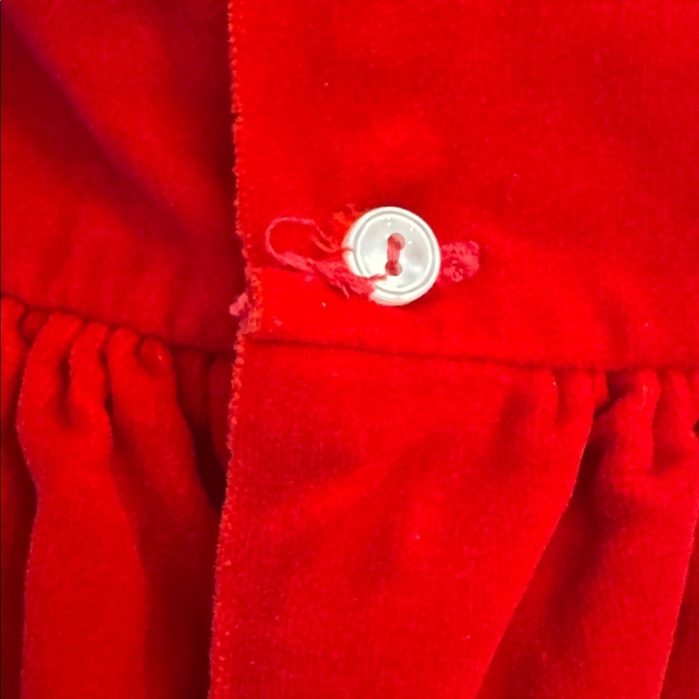Adorable Vintage Toddler Cherubs Velvet Holiday Dress, sz 2 - Picture 9 of 13
